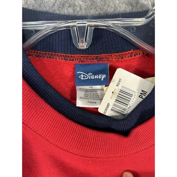 Vintage Disney Mickey Mouse Sweatshirt Women’s PM Red Scarf Embroidered - Picture 9 of 11